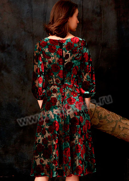 Выкройка Vogue — Платье с объемными рукавами - V9265