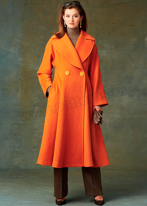 Выкройка Vogue — Пальто с широким воротником - V9289