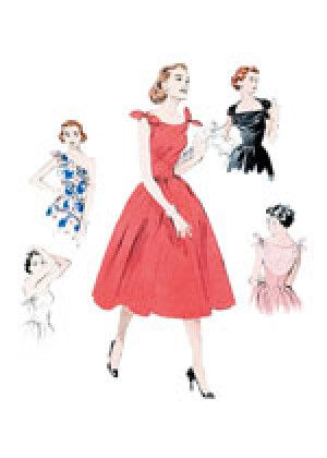 Выкройка Butterick — Ретро 1953: Праздничное платье - B5708