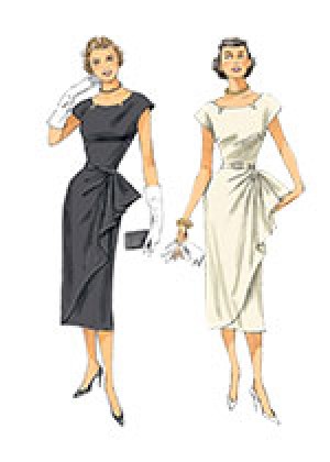 Выкройка Butterick — Ретро 1951: Платье с поясом - B5880