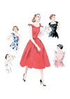 Выкройка Butterick — Ретро 1953: Праздничное платье - B5708-A5_6-14