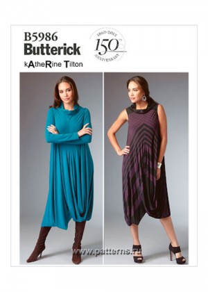 Выкройка Butterick — Платье - B5986 (снята с производства)