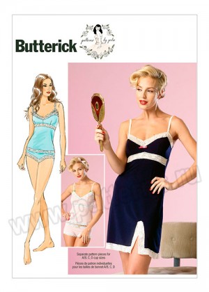 Выкройка Butterick — Нижнее белье (комбинация, майка, трусы) - B6031-A5_6-14