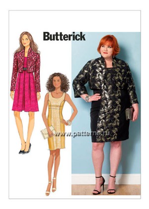 Выкройка Butterick — Платье, Болеро - B6299