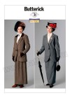 Выкройка Butterick — Исторический женский костюм (жакет и юбка) - B6337-A5_6-14