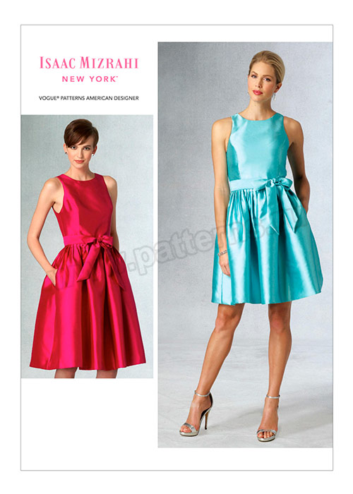 Выкройка Vogue — Платье Isaac Mizrahi - V1434 (снята с производства)