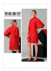Выкройка Vogue — Платье с воротником-стойкой и широкими рукавами - V1565-A5_6-14