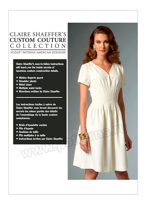 Выкройка Vogue — Платье Claire Shaeffer - V9046