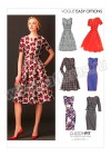 Выкройка Vogue — Платье расклешенное с поясом - V9267-A5_6-14