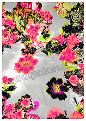 Ткань F5001 15061527 – Лен "Цветочная поляна"